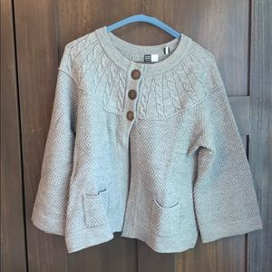 Saks grey soft merino wool sweater